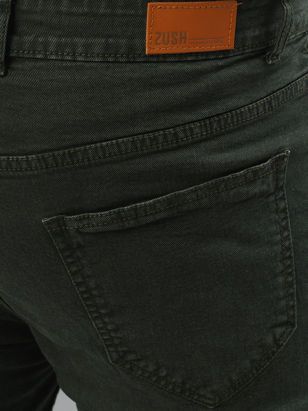 Men’s Plus Size Stretchable Slim Fit Denim Jeans, Mid Rise Casual Wear Pants ZU908