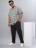 Men's Plus Size Stretchable Formal Trousers Regular Fit Smart Casual Office Pants ZU408