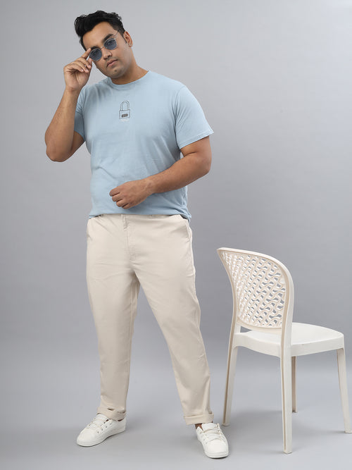Men's Plus Size Stretchable Formal Trousers Regular Fit Smart Casual Office Pants ZU412