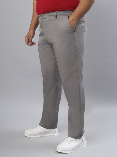 Men's Plus Size Stretchable Formal Trousers Regular Fit Smart Casual Office Pants ZU411