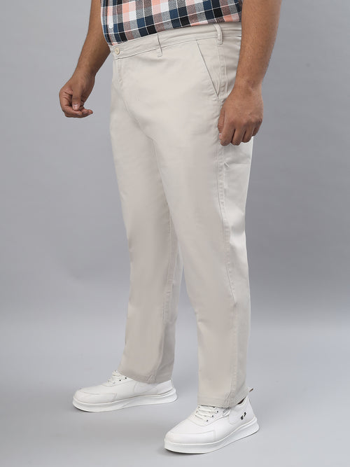 Men's Plus Size Stretchable Formal Trousers Regular Fit Smart Casual Office Pants ZU410