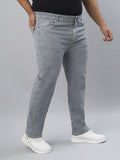 Men’s Plus Size Stretchable Slim Fit Denim Jeans, Mid Rise Casual Wear Pants ZU902