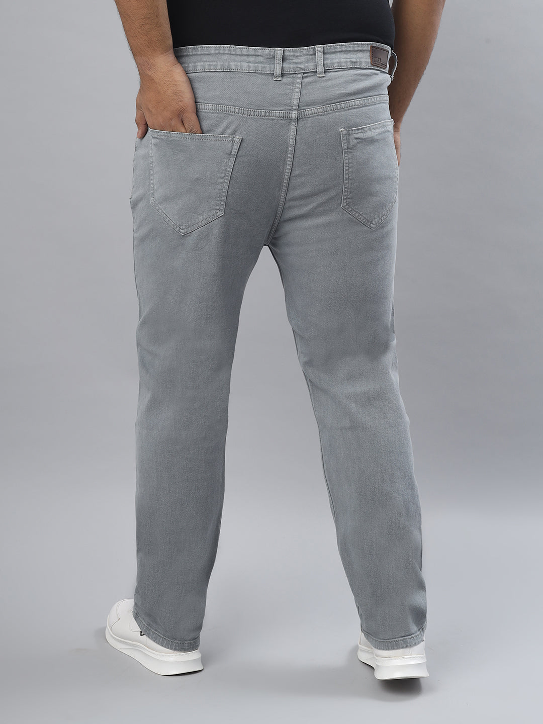 Men’s Plus Size Stretchable Slim Fit Denim Jeans, Mid Rise Casual Wear Pants ZU902