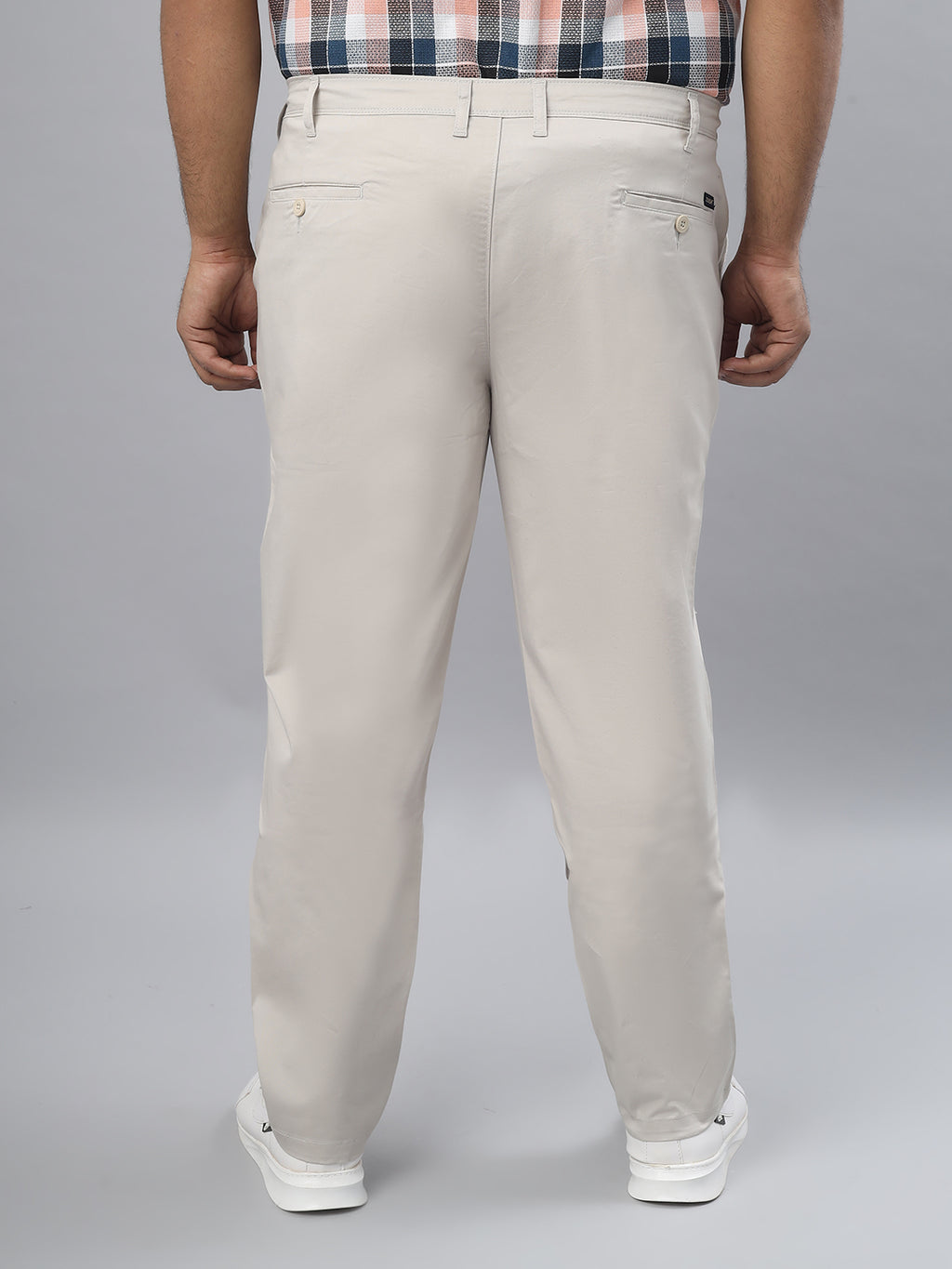 Men's Plus Size Stretchable Formal Trousers Regular Fit Smart Casual Office Pants ZU410