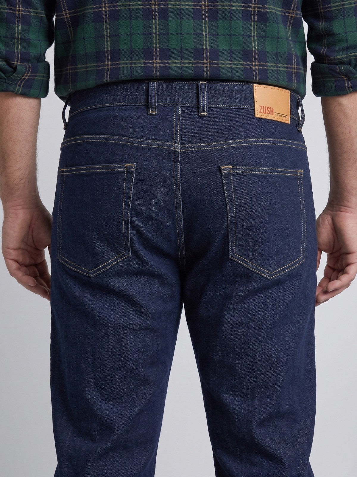 Men's Regular Fit Plus Size Stretchable Denim Jeans Mid Rise Casual Everyday Wear ZU582