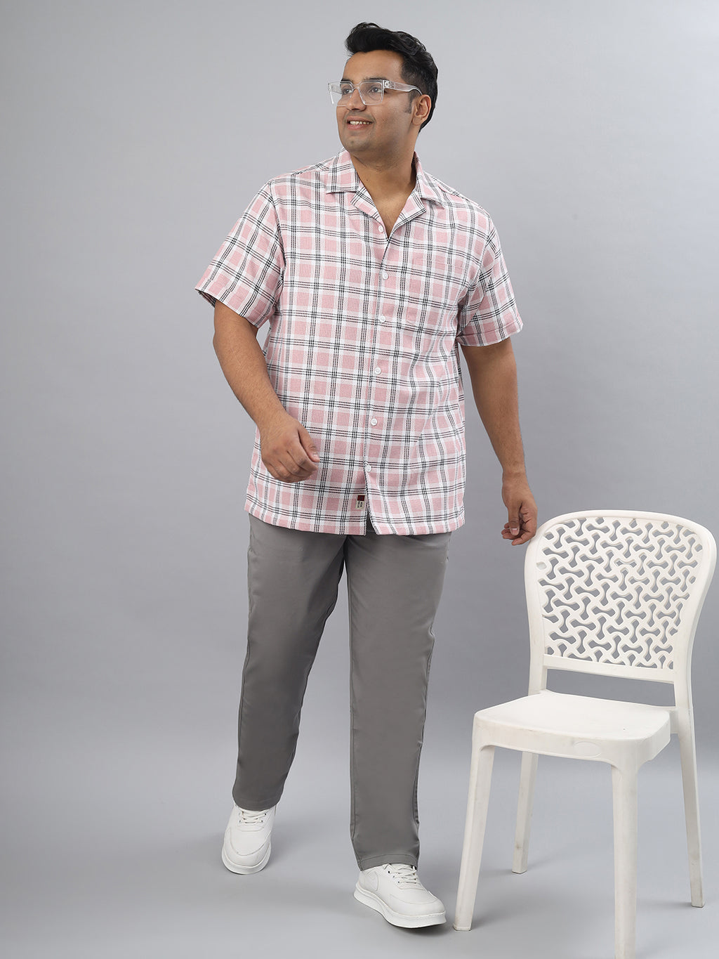 Men's Plus Size Stretchable Formal Trousers Regular Fit Smart Casual Office Pants ZU411