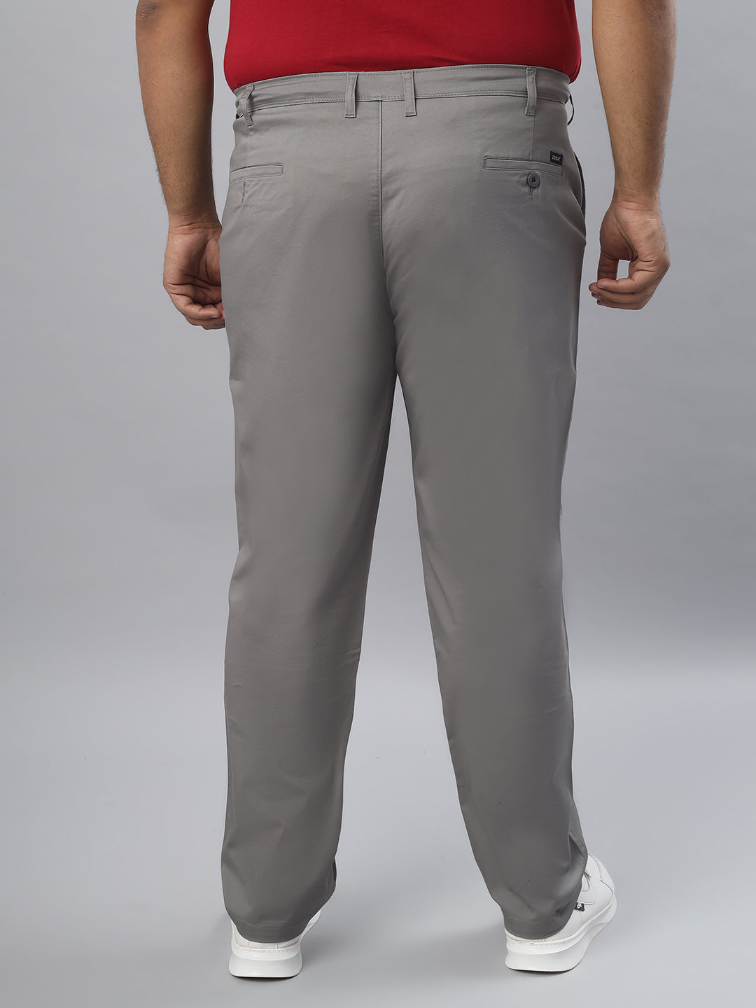 Men's Plus Size Stretchable Formal Trousers Regular Fit Smart Casual Office Pants ZU411