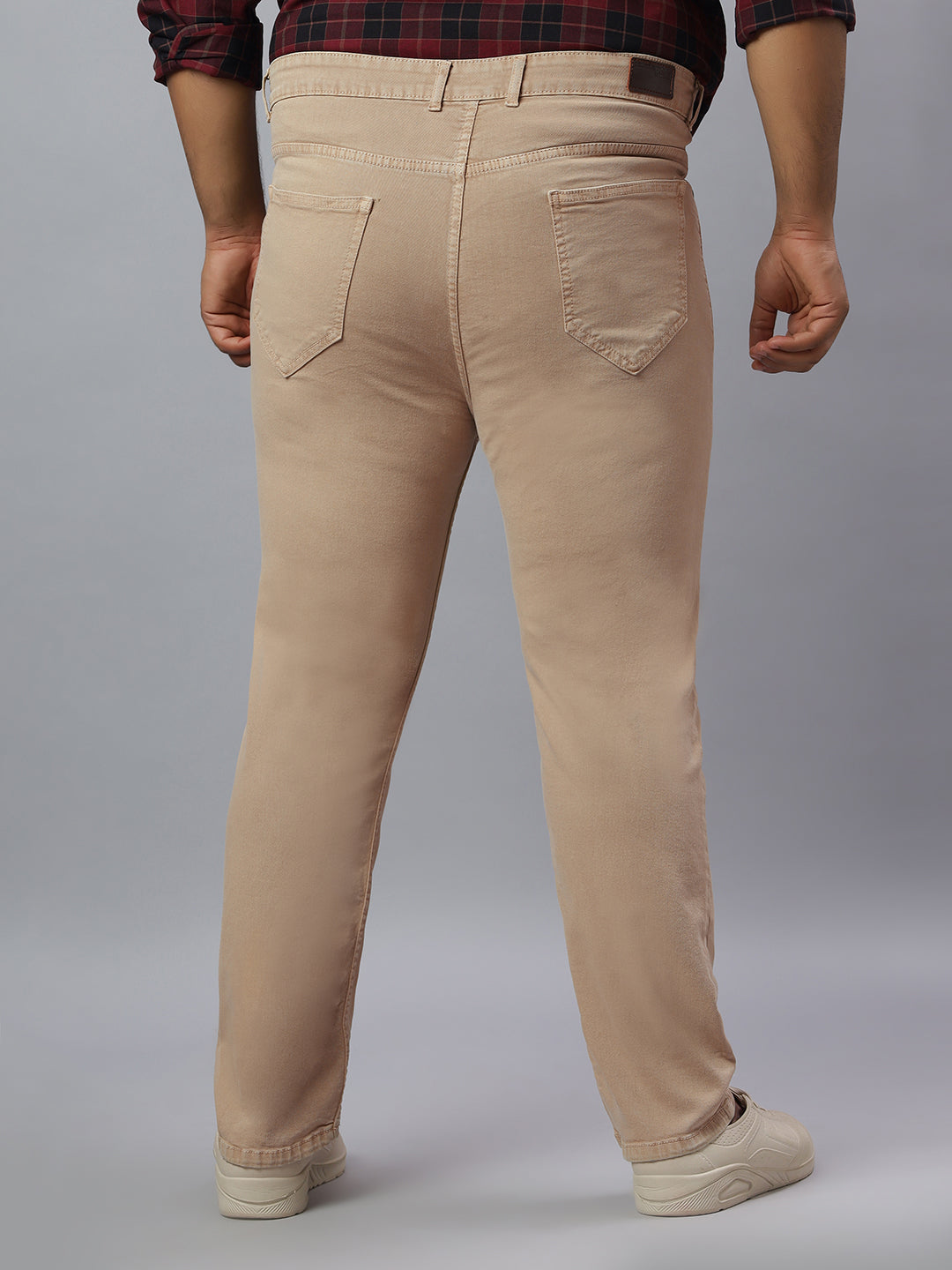 Men’s Plus Size Stretchable Slim Fit Denim Jeans, Mid Rise Casual Wear Pants ZU905