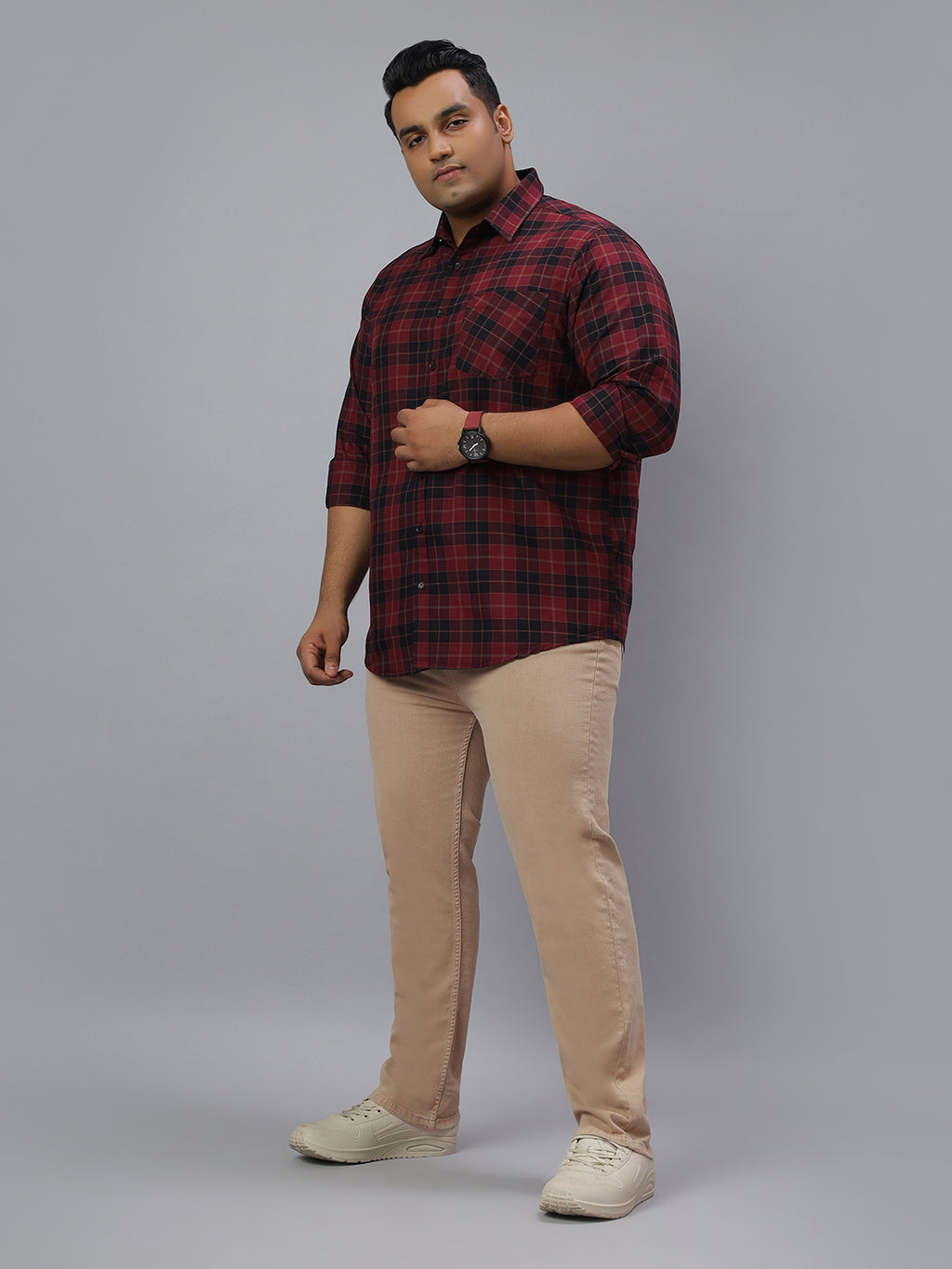 Men’s Plus Size Stretchable Slim Fit Denim Jeans, Mid Rise Casual Wear Pants ZU905