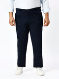 Men's Plus Size Stretchable Formal Trousers Regular Fit Smart Casual Office Pants ZU401