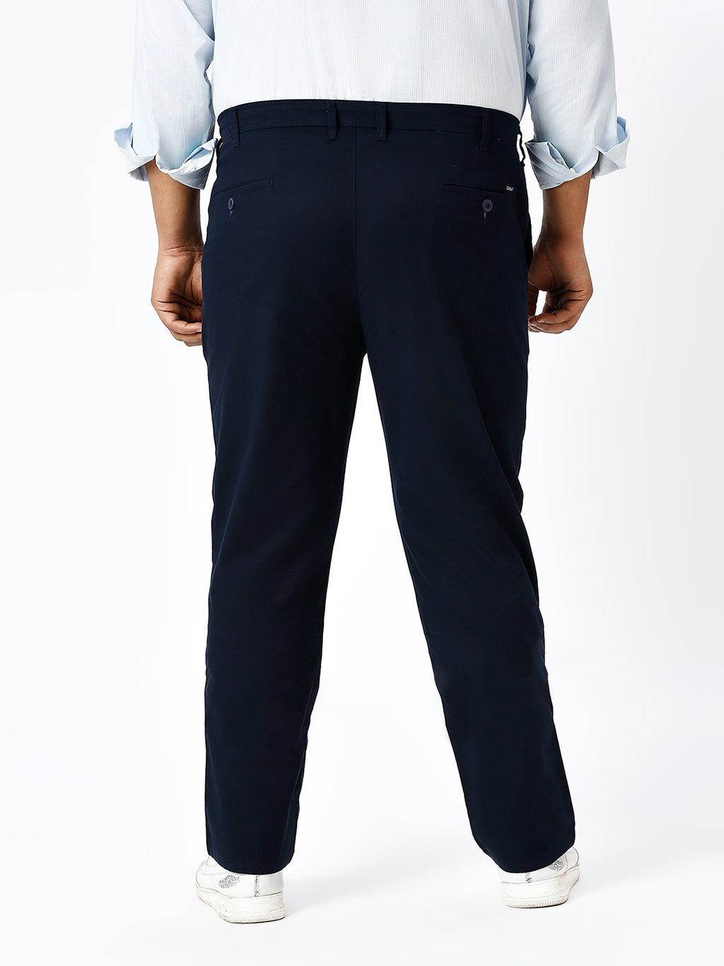 Men's Plus Size Stretchable Formal Trousers Regular Fit Smart Casual Office Pants ZU401