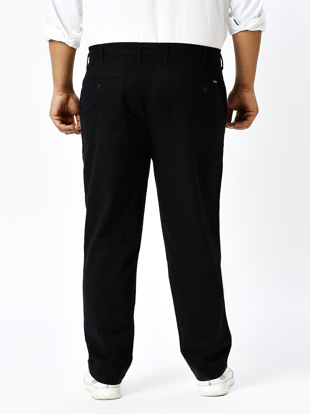Men's Plus Size Stretchable Formal Trousers Regular Fit Smart Casual Office Pants ZU402