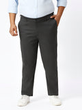 Men's Plus Size Stretchable Formal Trousers Regular Fit Smart Casual Office Pants ZU403