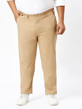 Men's Plus Size Stretchable Formal Trousers Regular Fit Smart Casual Office Pants ZU404