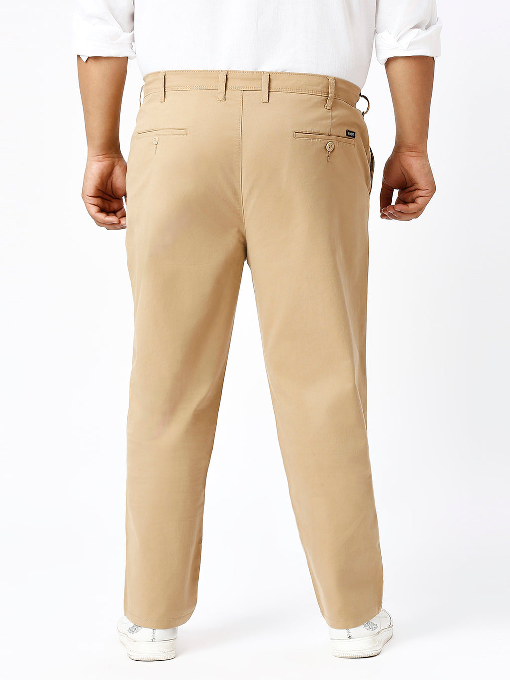 Men's Plus Size Stretchable Formal Trousers Regular Fit Smart Casual Office Pants ZU404