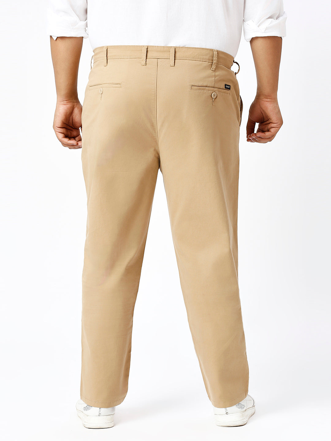 Men's Plus Size Stretchable Formal Trousers Regular Fit Smart Casual Office Pants ZU404