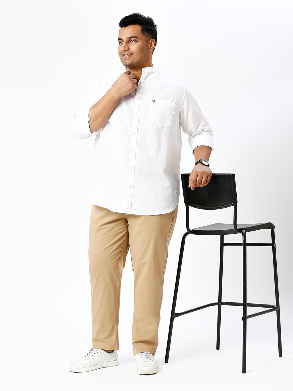 Men's Plus Size Stretchable Formal Trousers Regular Fit Smart Casual Office Pants ZU404