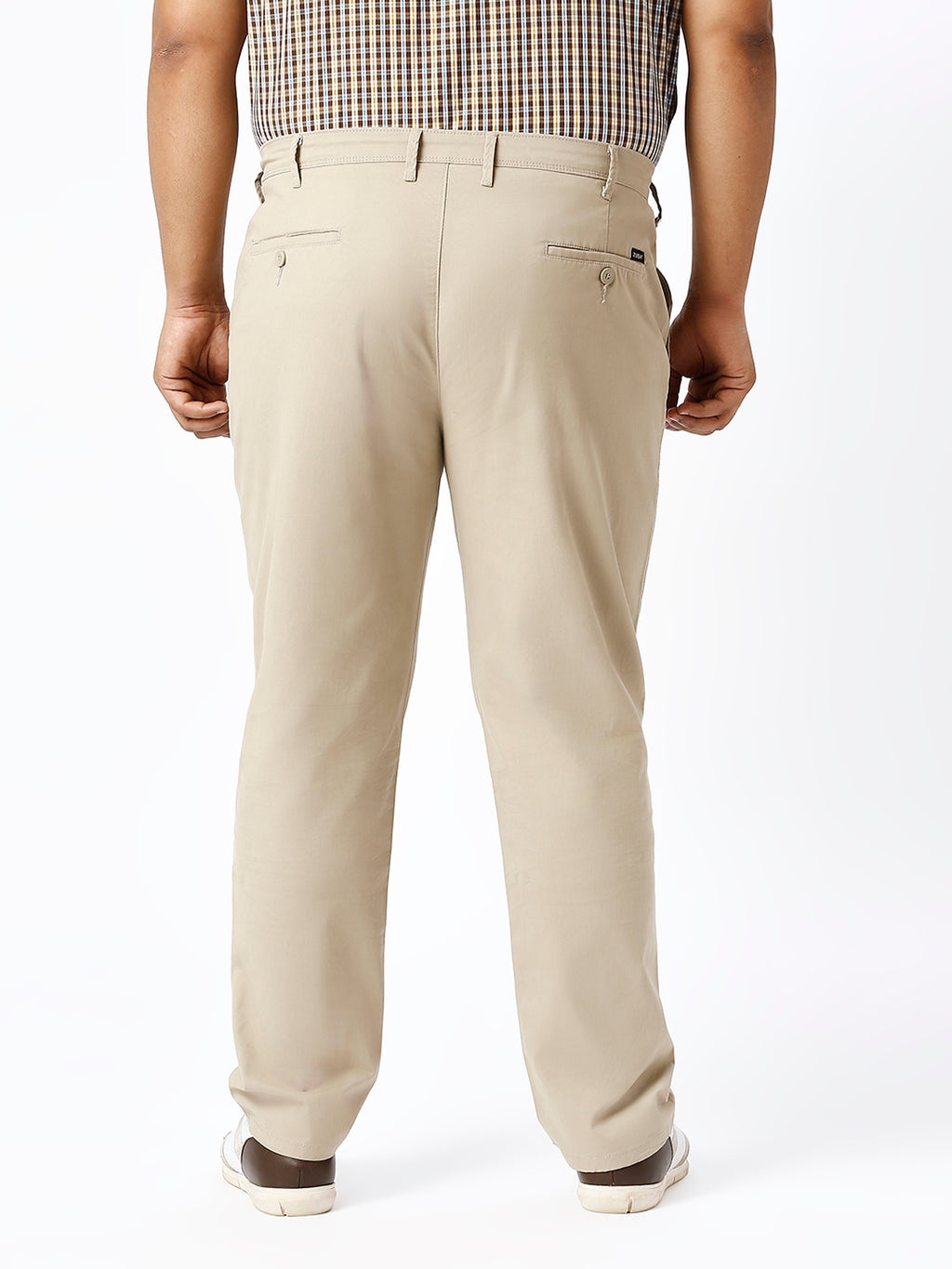 Men's Plus Size Stretchable Formal Trousers Regular Fit Smart Casual Office Pants ZU405