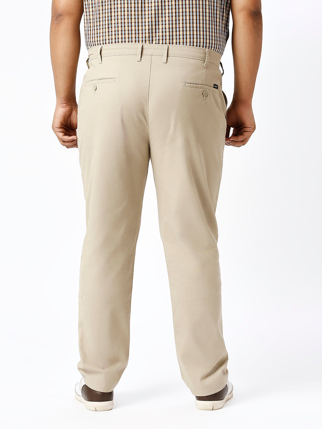 Men's Plus Size Stretchable Formal Trousers Regular Fit Smart Casual Office Pants ZU405