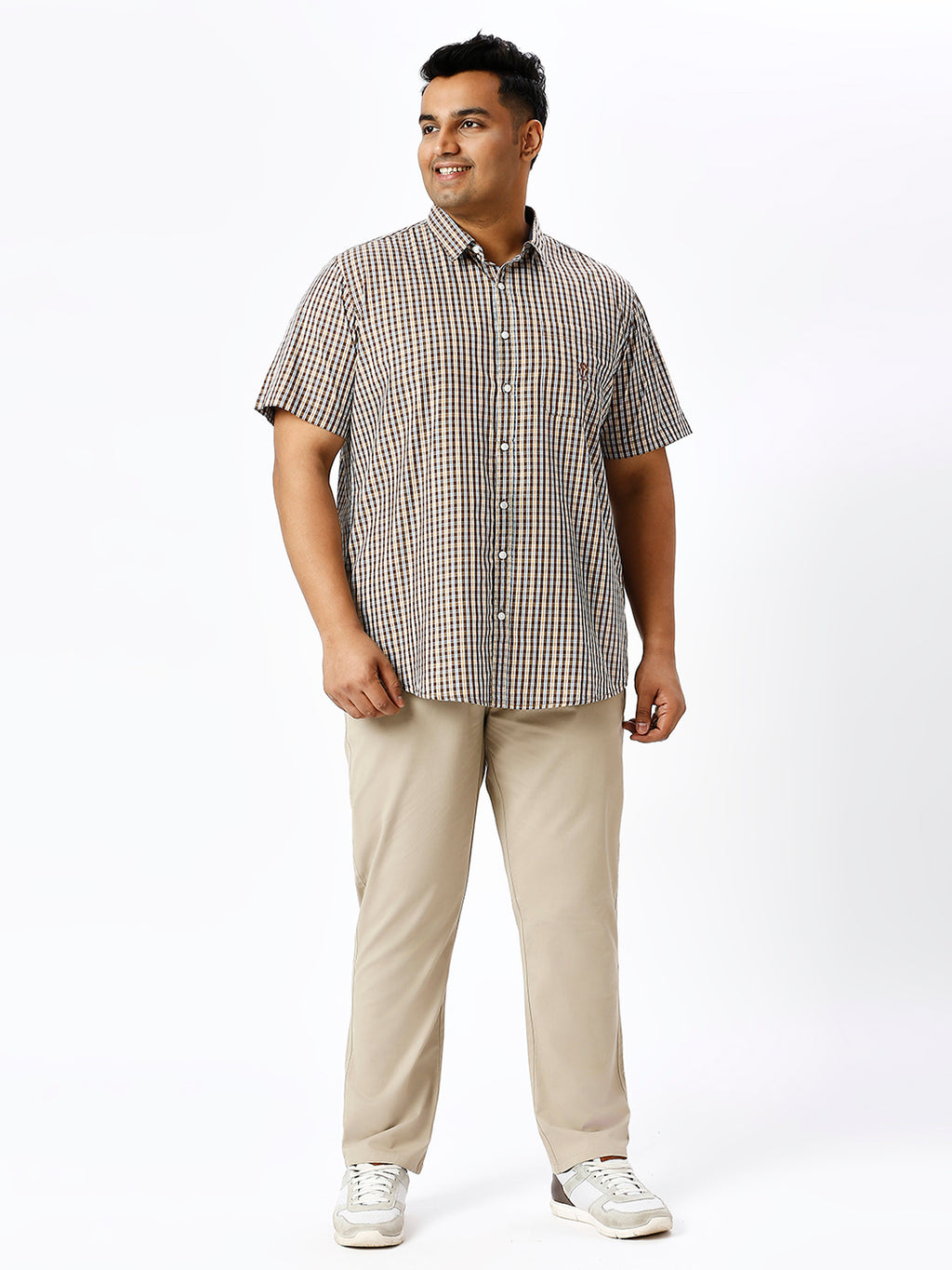 Men's Plus Size Stretchable Formal Trousers Regular Fit Smart Casual Office Pants ZU405