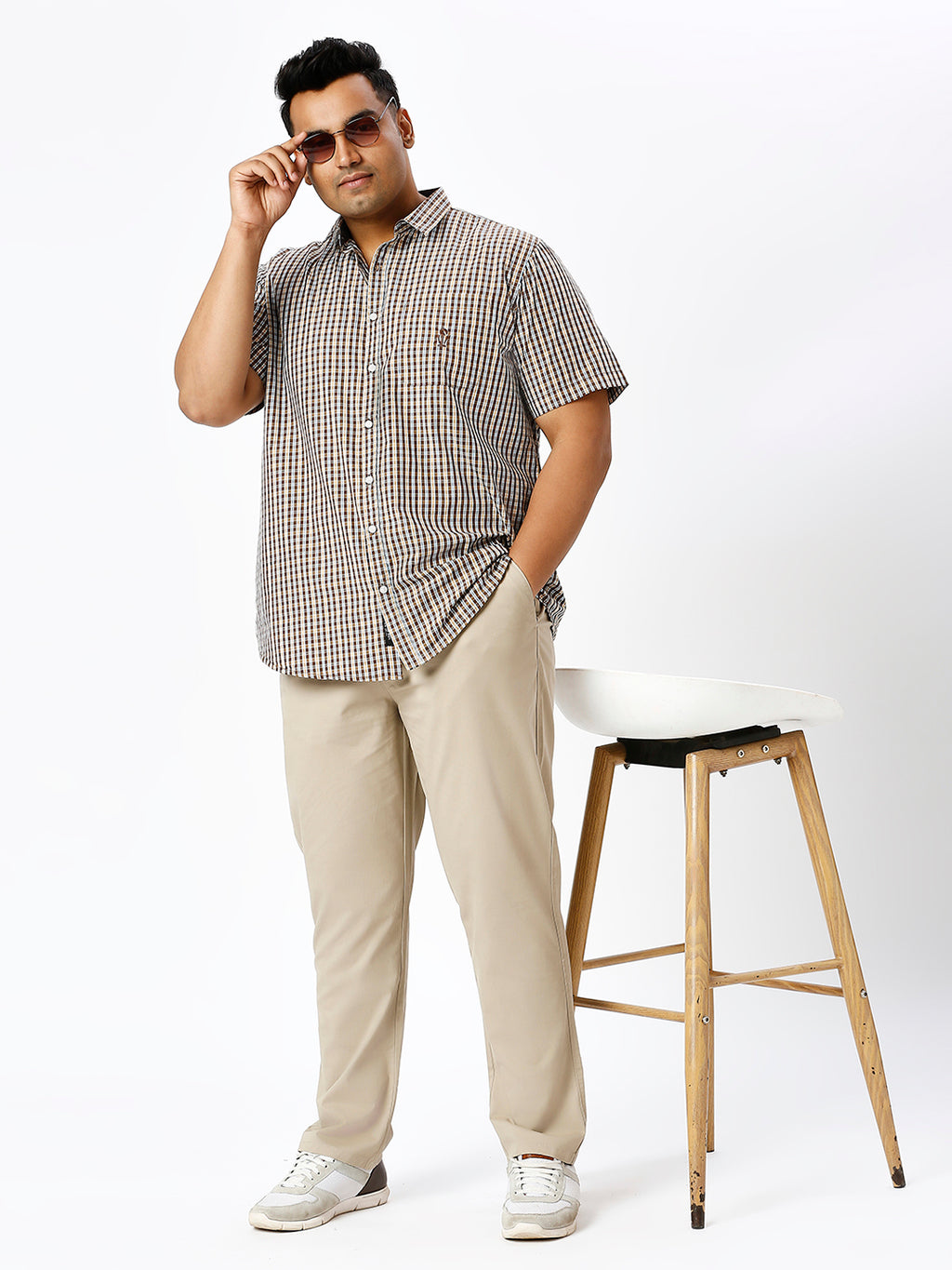 Men's Plus Size Stretchable Formal Trousers Regular Fit Smart Casual Office Pants ZU405