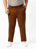 Men's Plus Size Stretchable Formal Trousers Regular Fit Smart Casual Office Pants ZU406