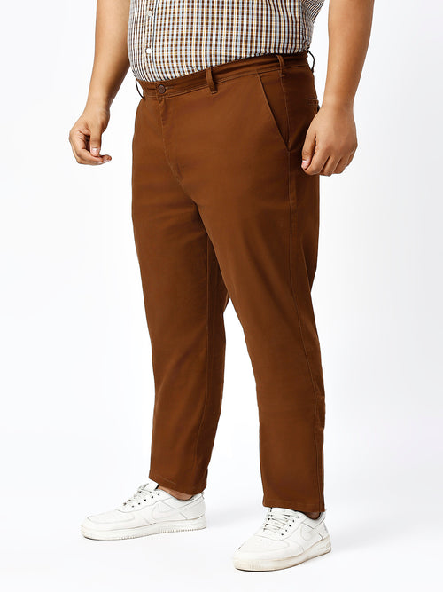Men's Plus Size Stretchable Formal Trousers Regular Fit Smart Casual Office Pants ZU406