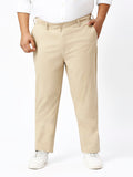 Men's Plus Size Stretchable Formal Trousers Regular Fit Smart Casual Office Pants ZU407