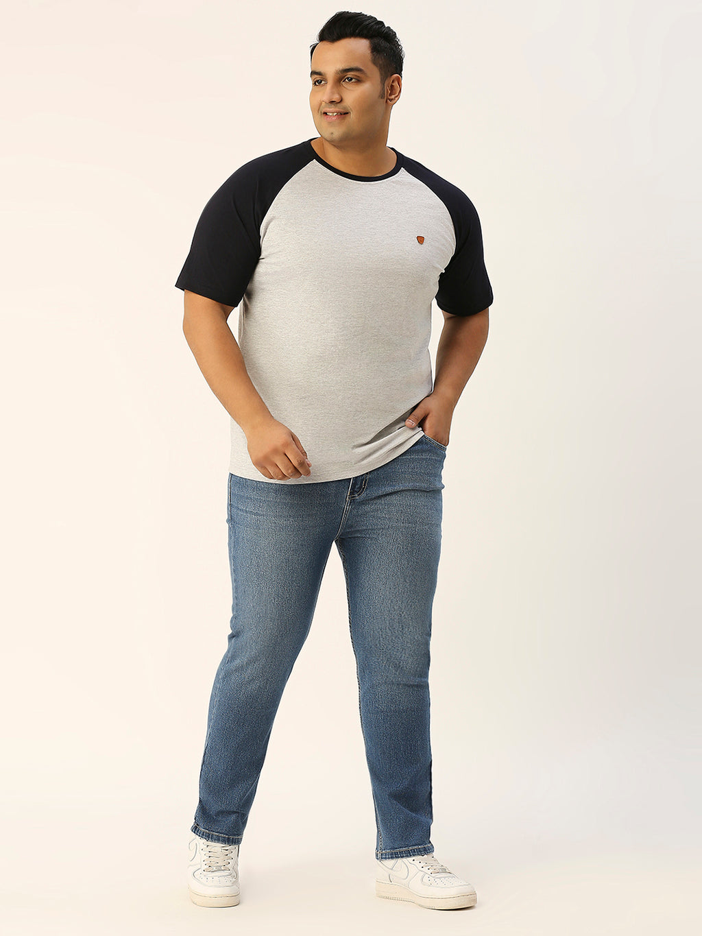 ZUSH Men Plus Size Mid Rise Clean Look  Stretchable Jeans ZU550