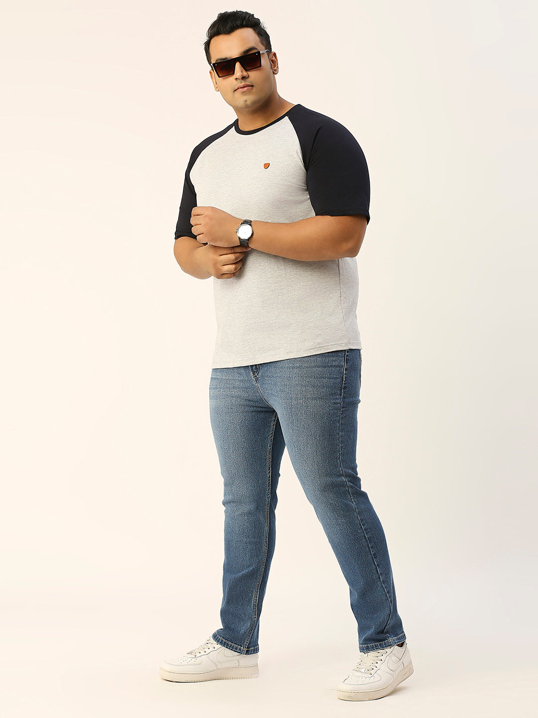 ZUSH Men Plus Size Mid Rise Clean Look  Stretchable Jeans ZU550