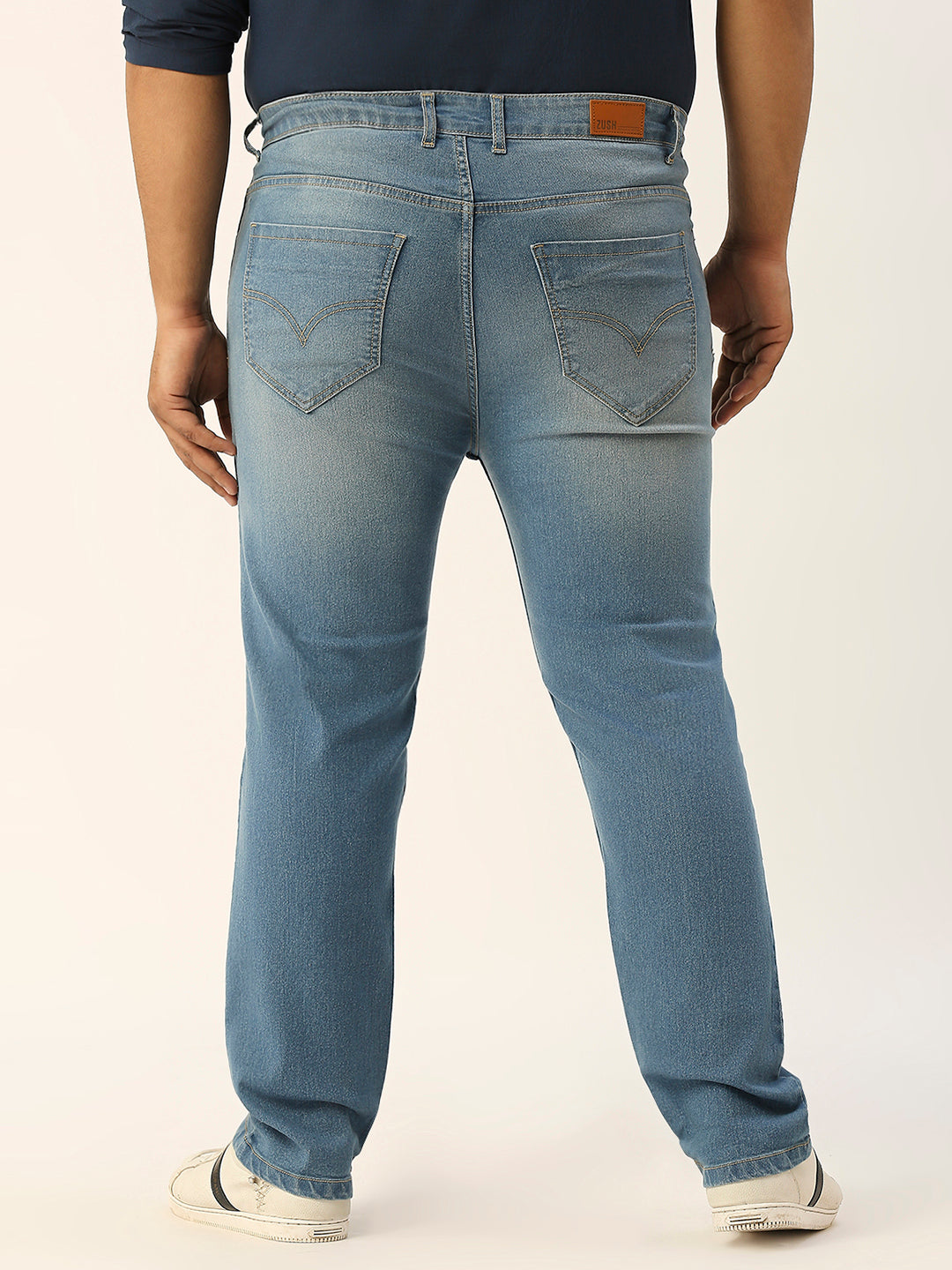 ZUSH Men Plus Size Mid Rise Clean Look  Stretchable Jeans ZU551