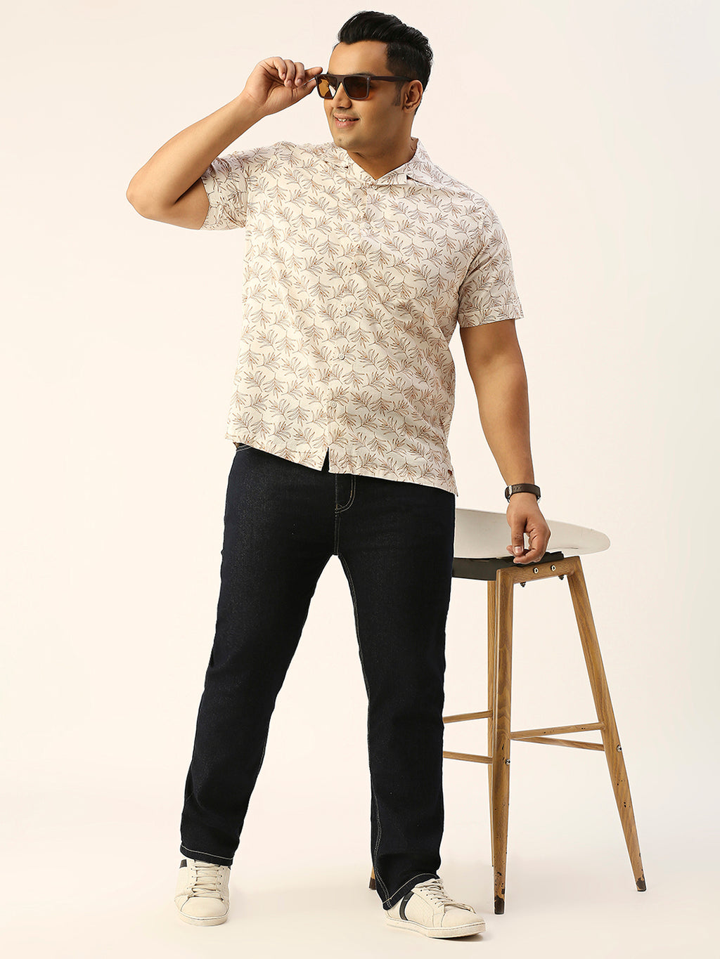 ZUSH Men Plus Size Mid Rise Clean Look  Stretchable Jeans ZU553
