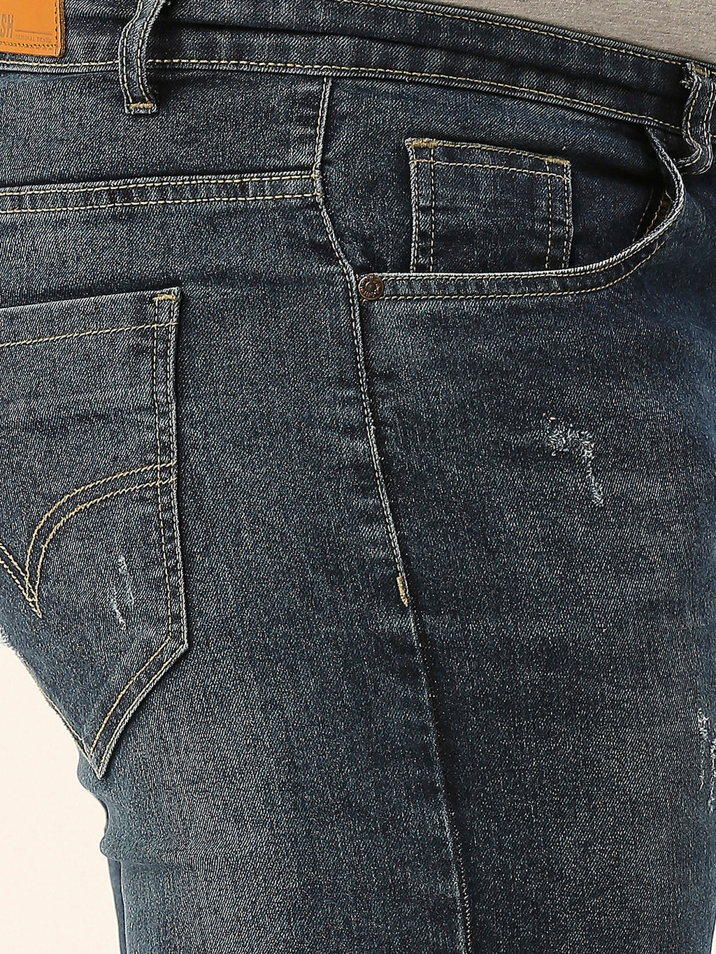 ZUSH Men Plus Size Mid Rise Clean Look  Stretchable Jeans ZU554