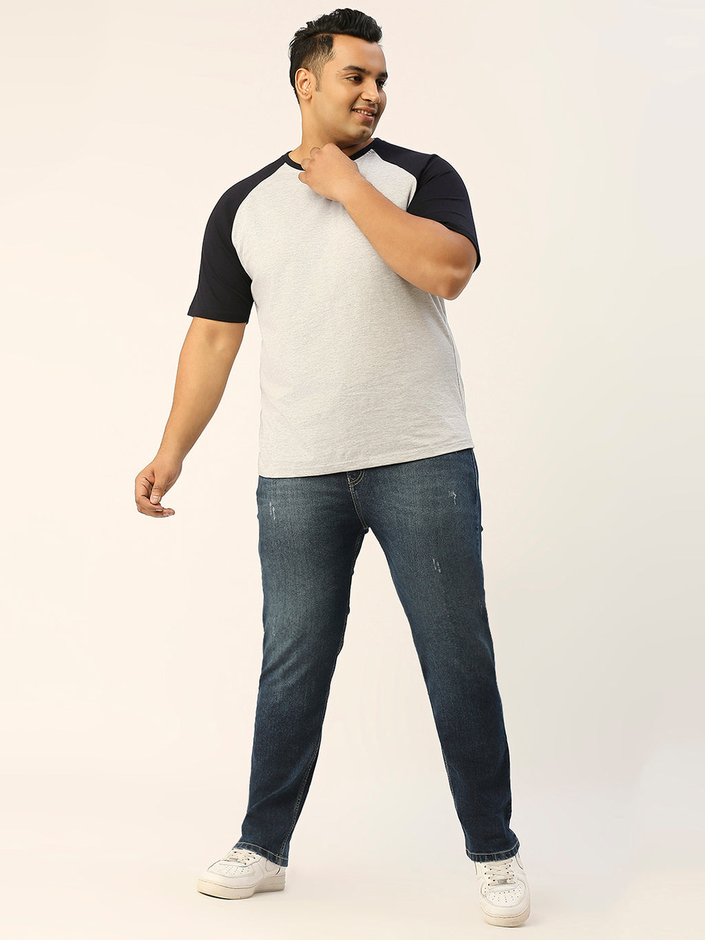 ZUSH Men Plus Size Mid Rise Clean Look  Stretchable Jeans ZU554