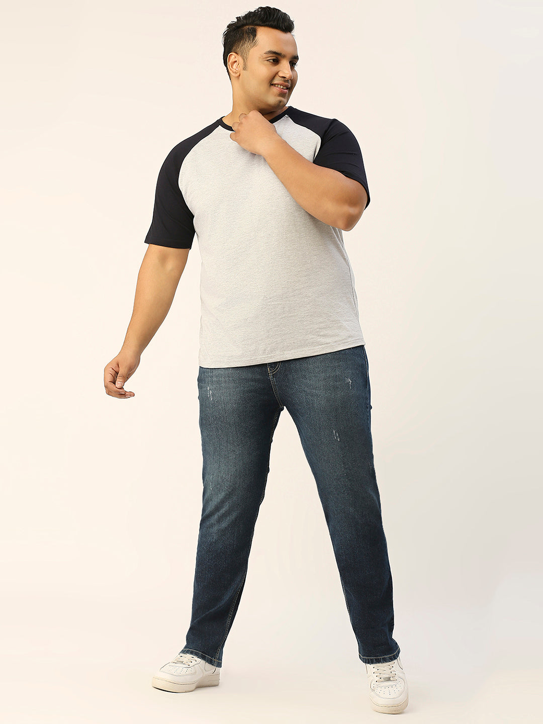 ZUSH Men Plus Size Mid Rise Clean Look  Stretchable Jeans ZU554
