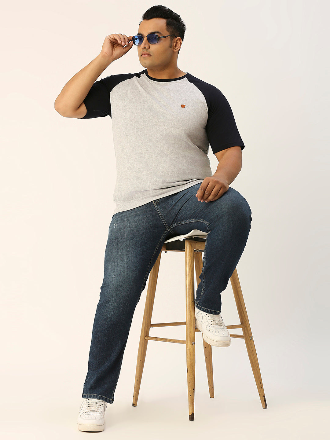 ZUSH Men Plus Size Mid Rise Clean Look  Stretchable Jeans ZU554