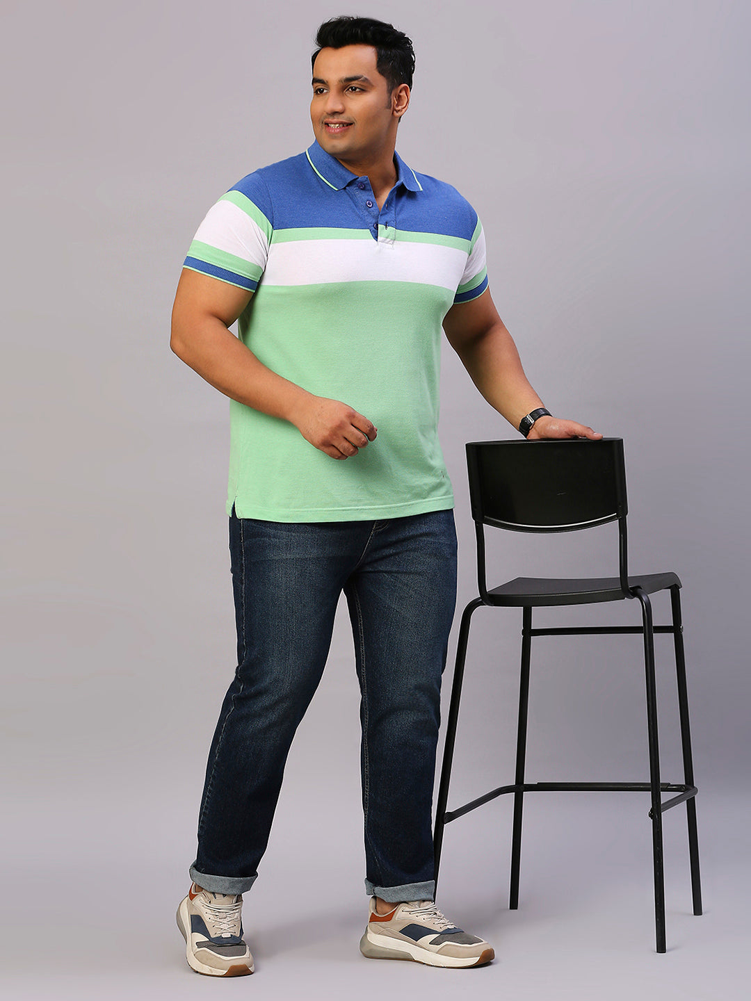 ZUSH Men Plus Size Mid Rise Clean Look  Stretchable Jeans ZU555
