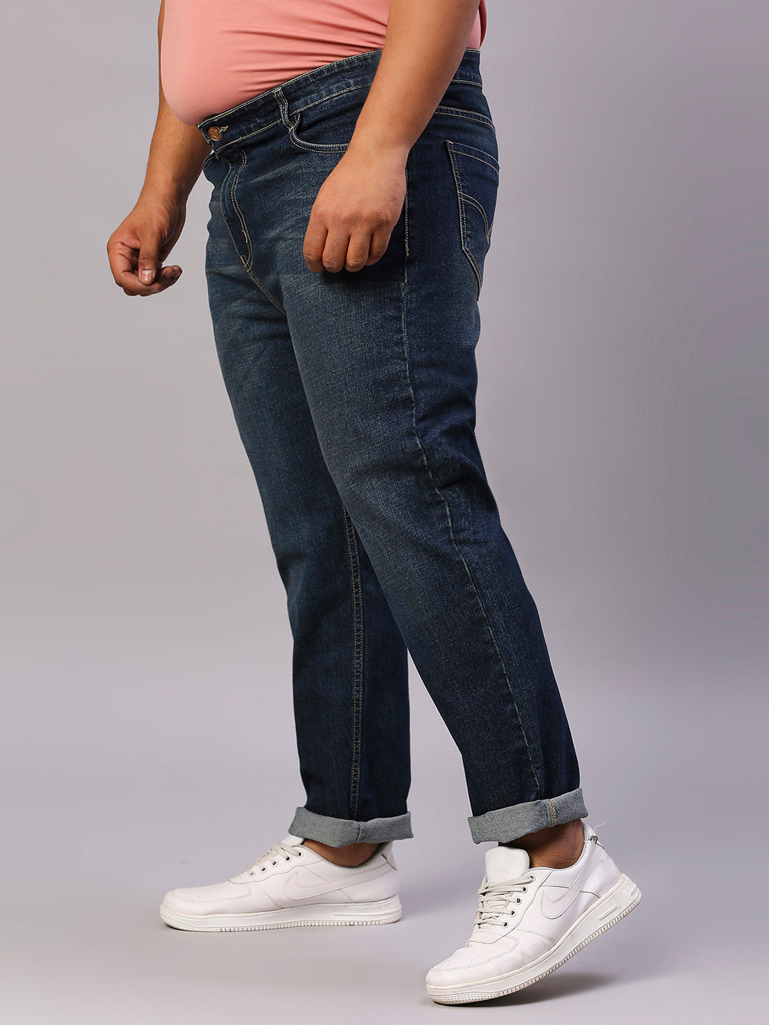 ZUSH Men Plus Size Mid Rise Clean Look  Stretchable Jeans ZU557