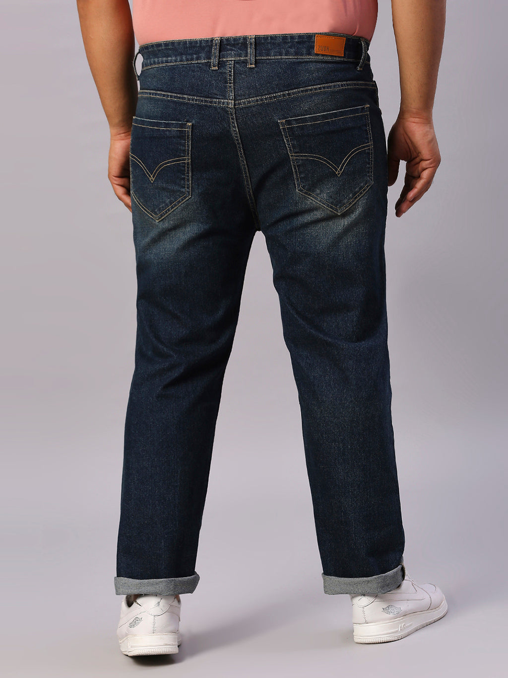 ZUSH Men Plus Size Mid Rise Clean Look  Stretchable Jeans ZU557