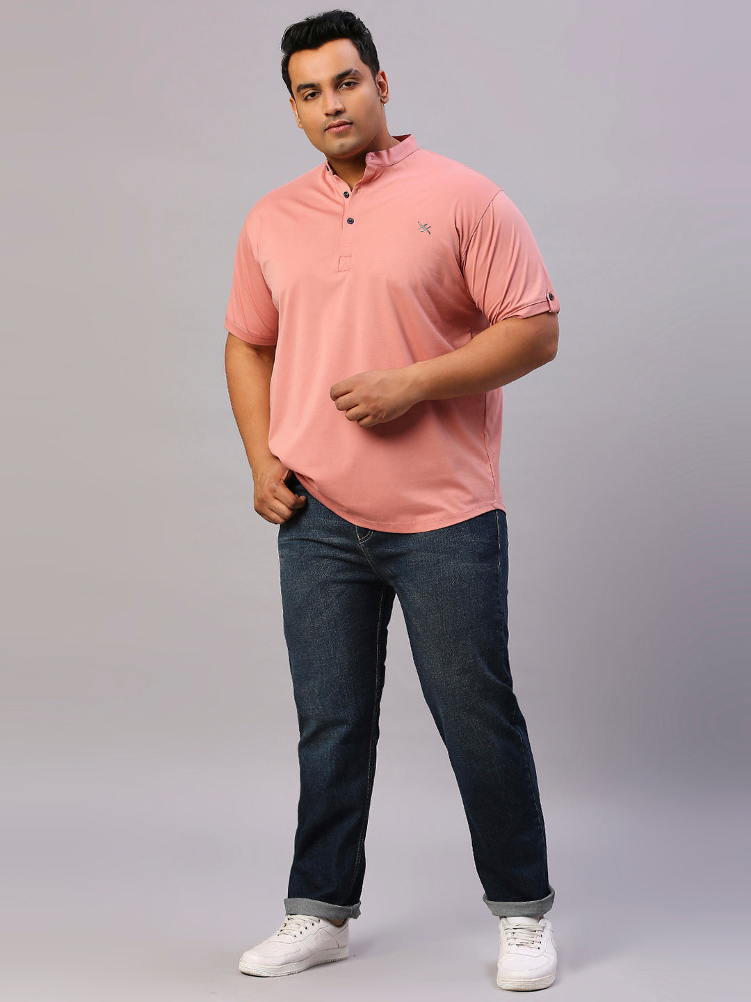 ZUSH Men Plus Size Mid Rise Clean Look  Stretchable Jeans ZU557