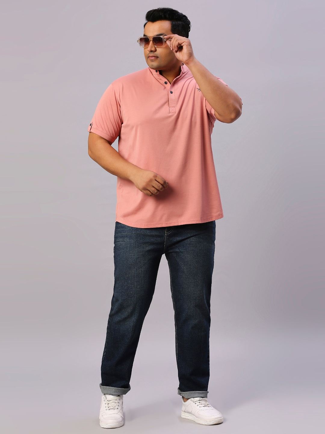 ZUSH Men Plus Size Mid Rise Clean Look  Stretchable Jeans ZU557