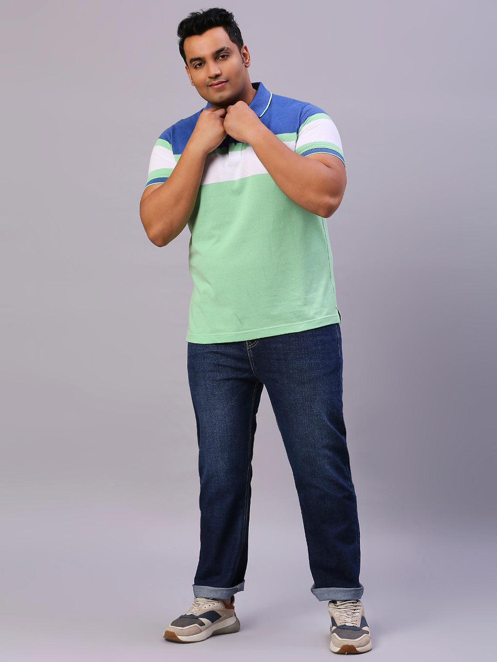 ZUSH Men Plus Size Mid Rise Clean Look  Stretchable Jeans ZU558