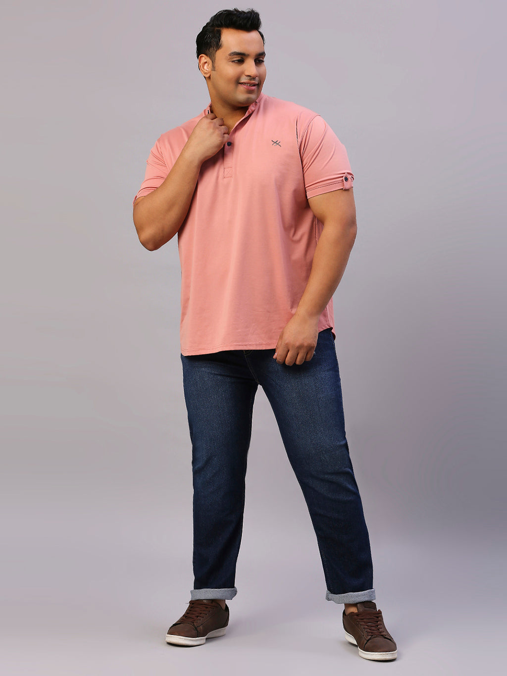 ZUSH Men Plus Size Mid Rise Clean Look  Stretchable Jeans ZU559