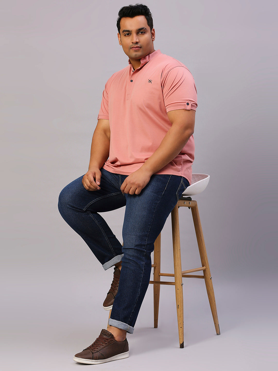 ZUSH Men Plus Size Mid Rise Clean Look  Stretchable Jeans ZU559