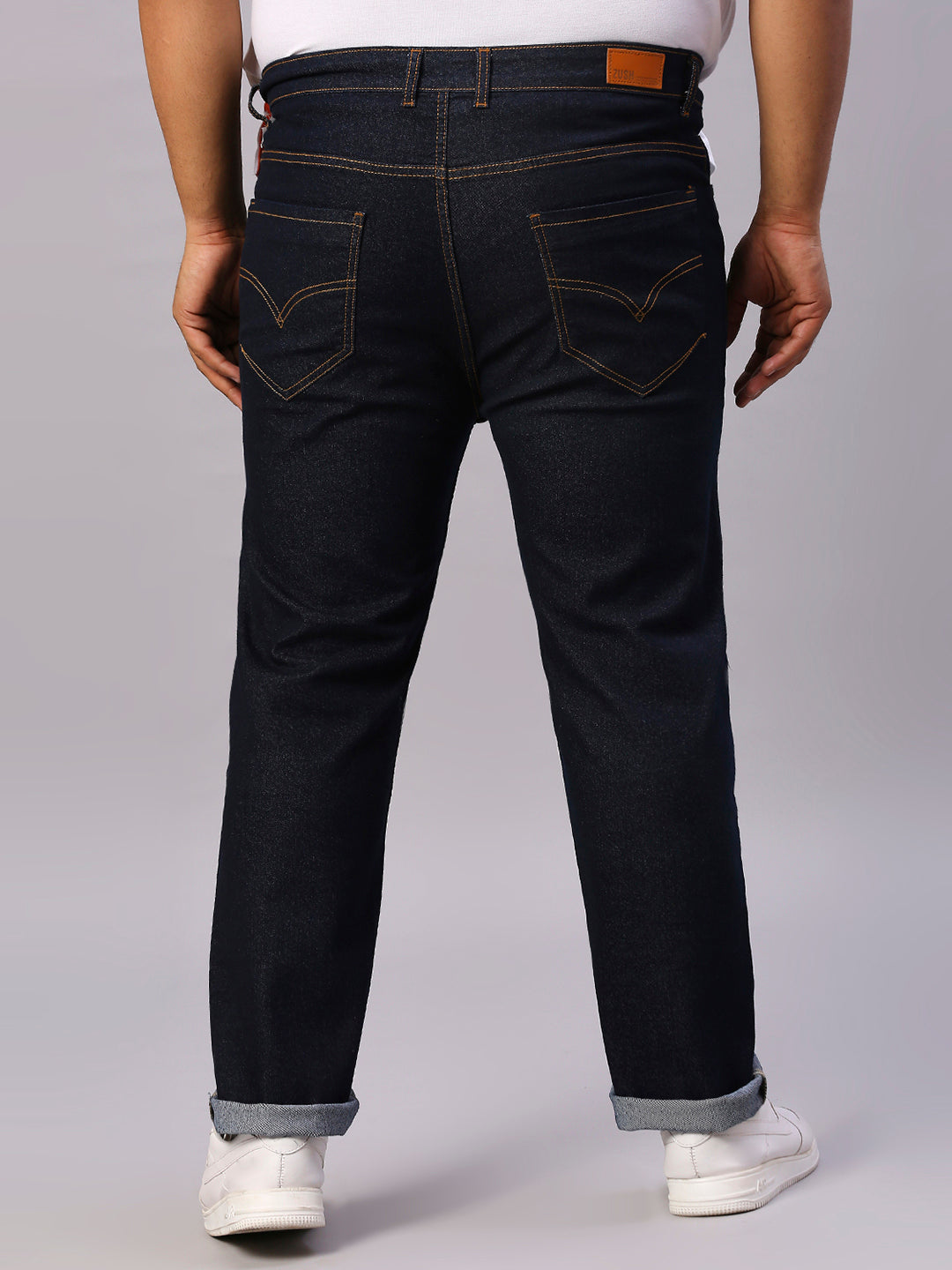 ZUSH Men Plus Size Mid Rise Clean Look Stretchable Jeans ZU561