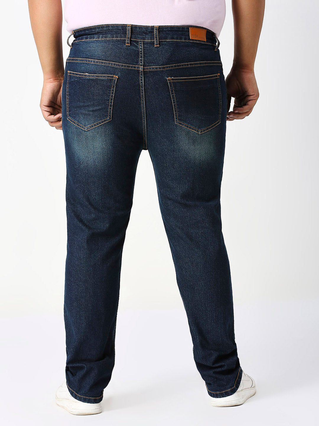 ZUSH Men Plus Size Mid Rise Clean Look  Stretchable Jeans ZU562