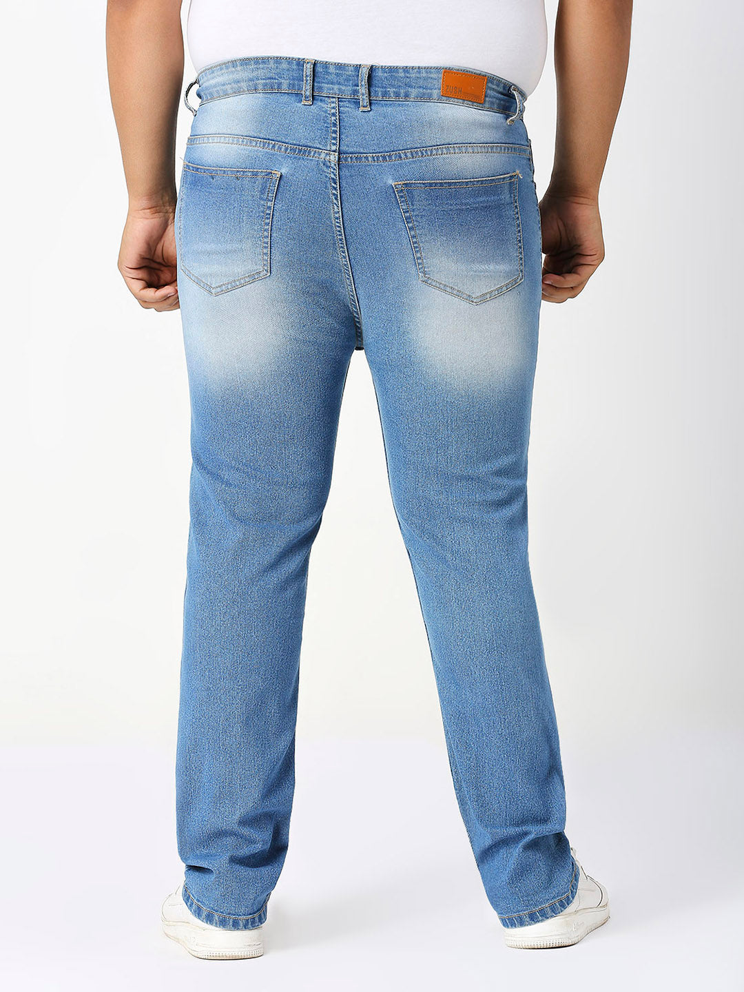 ZUSH Men Plus Size Mid Rise Clean Look Stretchable Jeans ZU563