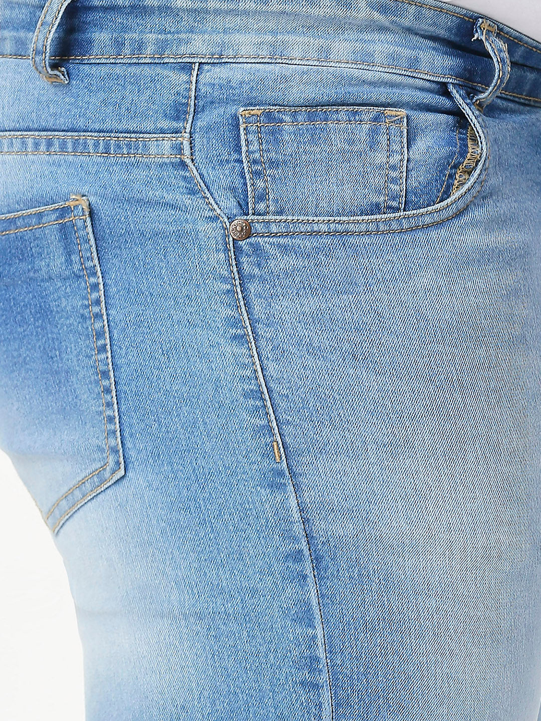 ZUSH Men Plus Size Mid Rise Clean Look Stretchable Jeans ZU563
