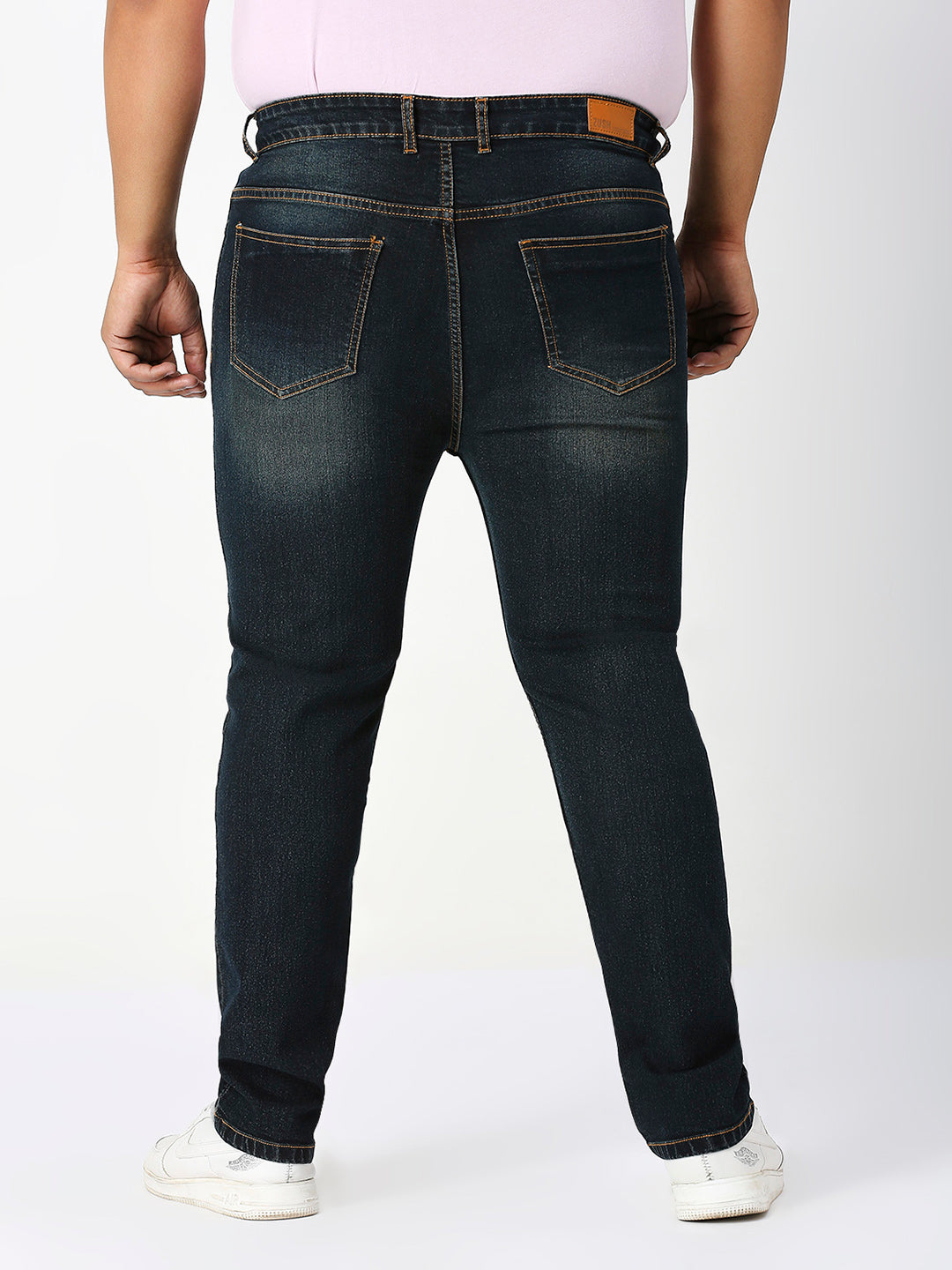 ZUSH Men Plus Size Mid Rise Clean Look Stretchable Jeans ZU564