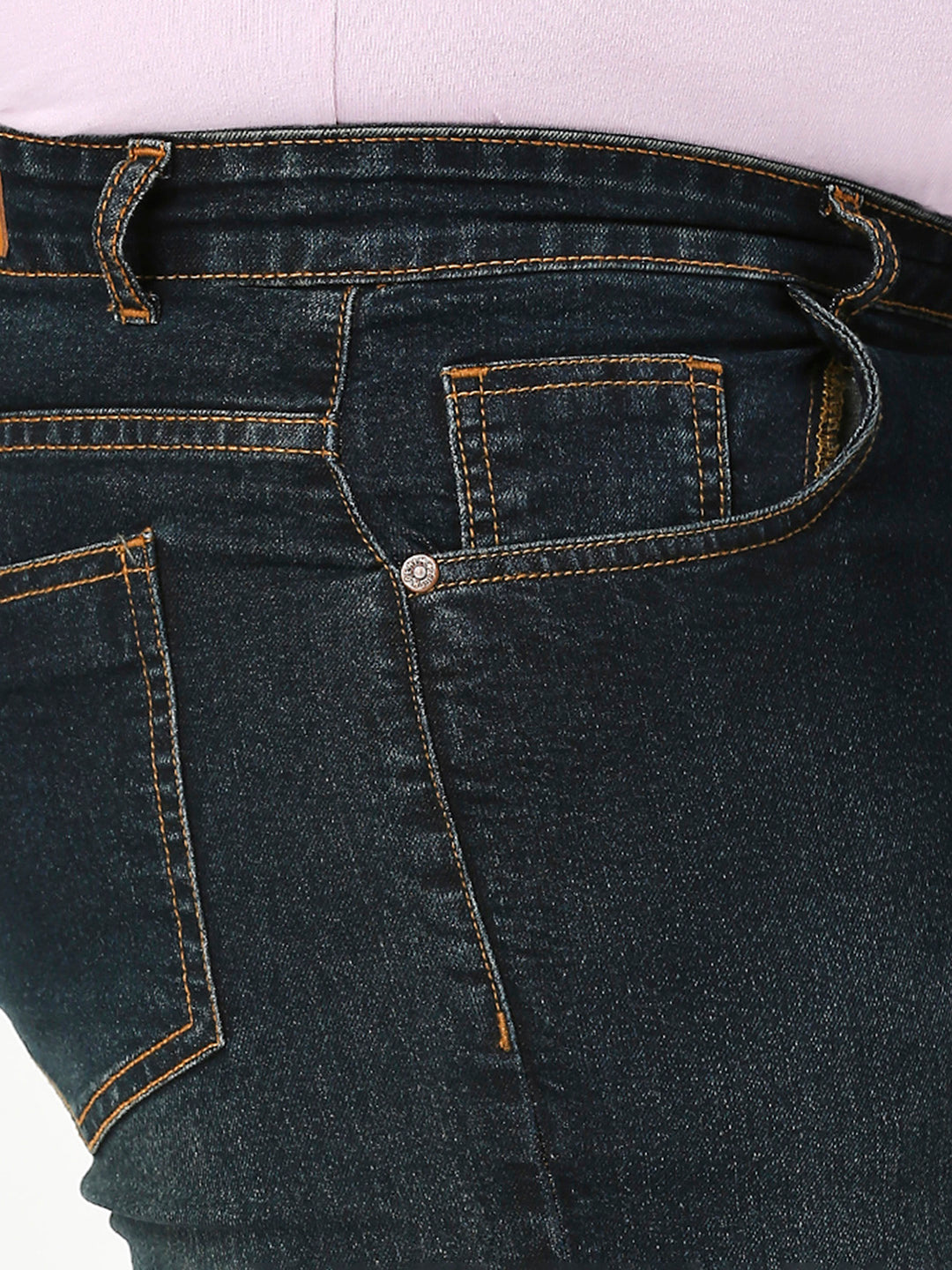 ZUSH Men Plus Size Mid Rise Clean Look Stretchable Jeans ZU564